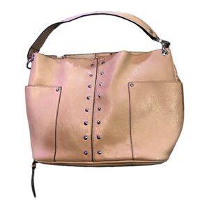 Steve Madden Women’s Tan PU Leather Studded Shoulder Bag